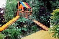 Backyard design ideas with children's slides 31