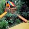 Backyard design ideas with children's slides 31