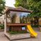 Backyard design ideas with children's slides 34
