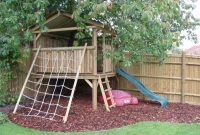 Backyard design ideas with children's slides 36