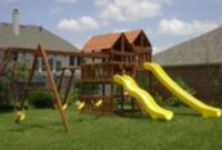 Backyard design ideas with children's slides 41