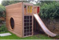 Backyard design ideas with children's slides 42
