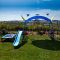 Backyard design ideas with children's slides 44
