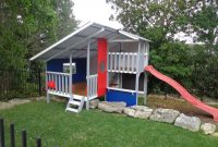 Backyard design ideas with children's slides 46