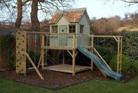 Backyard design ideas with children's slides 47