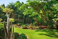 Garden exterior design ideas using grass that make your home more fresh 10