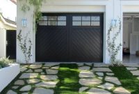 Garden exterior design ideas using grass that make your home more fresh 15