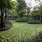 Garden exterior design ideas using grass that make your home more fresh 21