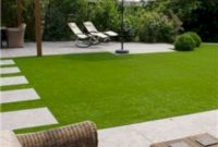 Garden exterior design ideas using grass that make your home more fresh 31