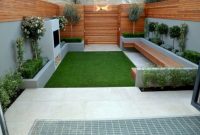 Garden exterior design ideas using grass that make your home more fresh 37