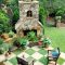 Garden exterior design ideas using grass that make your home more fresh 39