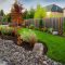 Garden exterior design ideas using grass that make your home more fresh 42