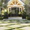 Garden exterior design ideas using grass that make your home more fresh 43