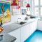 Kitchen floor design with the best motives 30