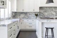 Kitchen floor design with the best motives 38