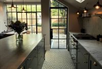 Kitchen floor design with the best motives 54