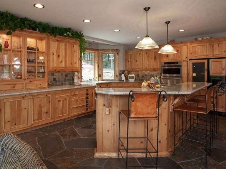 56 Very Popular Rustic Kitchen Cabinet Design Ideas - Matchness.com