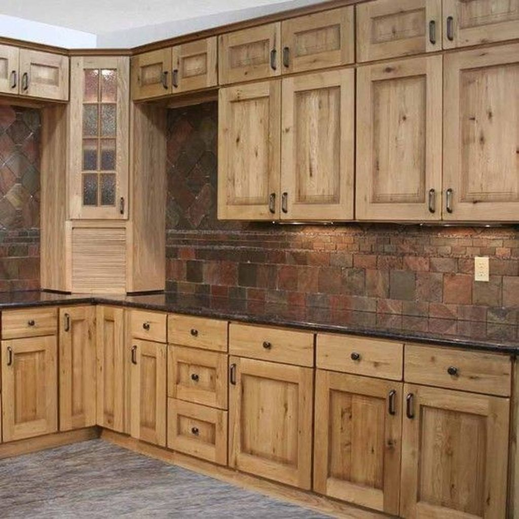 56 Very Popular Rustic Kitchen Cabinet Design Ideas ~ Matchness.com