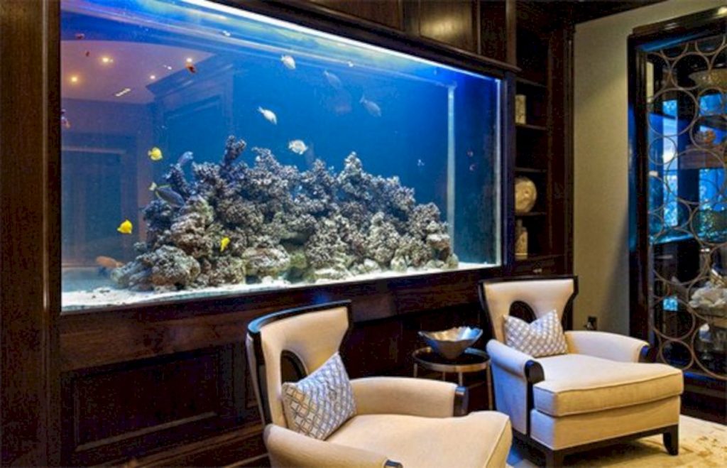 Aquarium design ideas that make your home look beauty 26