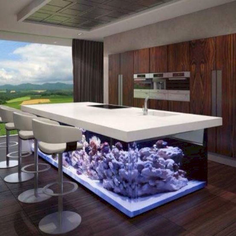 Aquarium design ideas that make your home look beauty 38