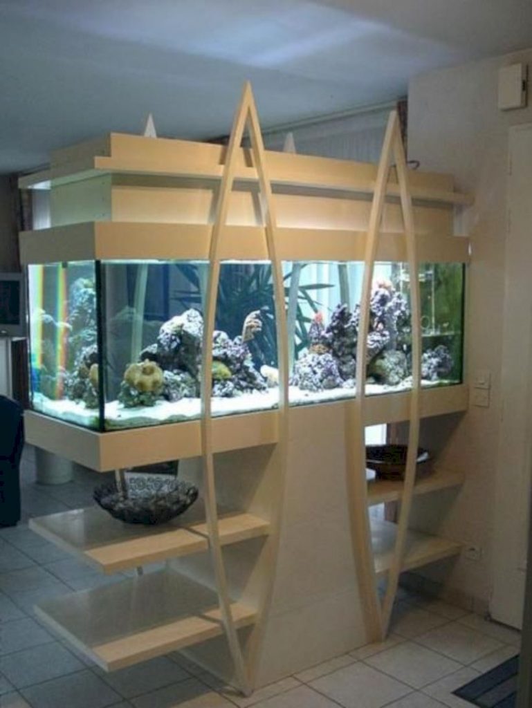 Aquarium design ideas that make your home look beauty 51