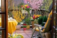 Beauty view design ideas for balcony apartment that make you cozy 22