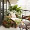 Beauty view design ideas for balcony apartment that make you cozy 24