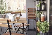 Beauty view design ideas for balcony apartment that make you cozy 25