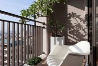 Beauty view design ideas for balcony apartment that make you cozy 30