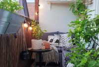 Beauty view design ideas for balcony apartment that make you cozy 32
