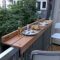 Beauty view design ideas for balcony apartment that make you cozy 44