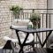 Beauty view design ideas for balcony apartment that make you cozy 46