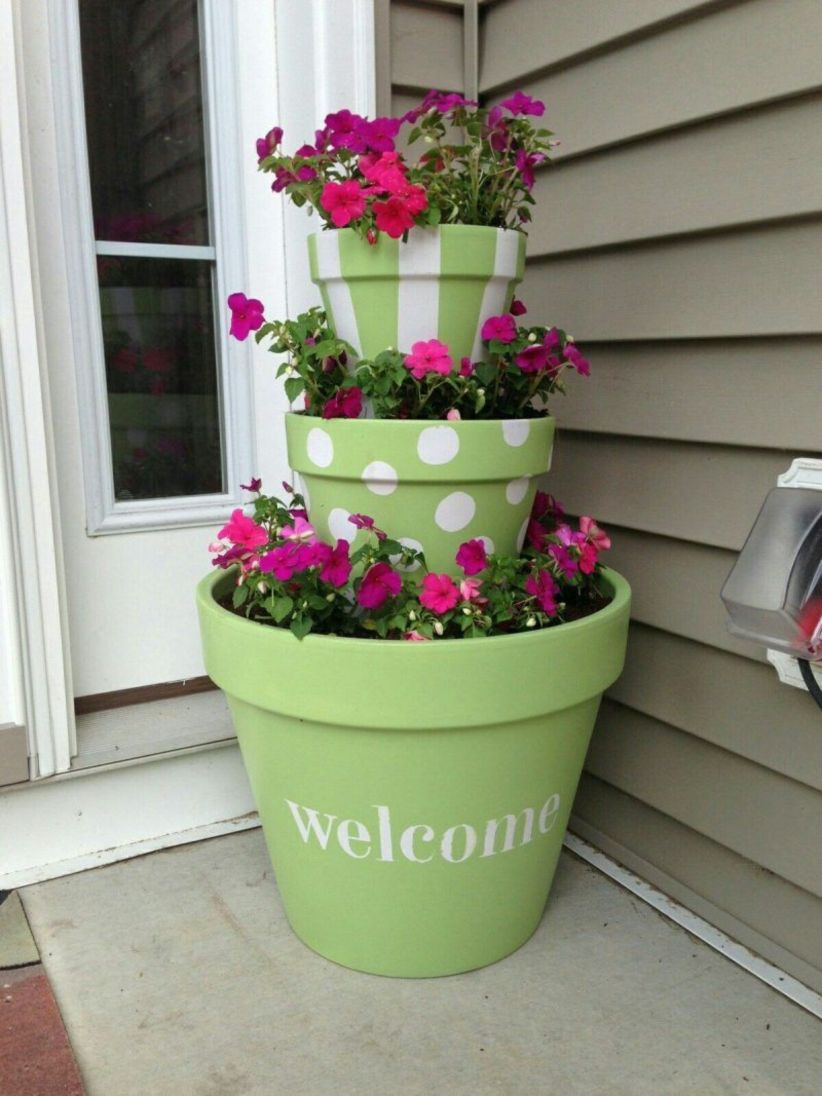 Flower pot decoration ideas that you can try in your home 04