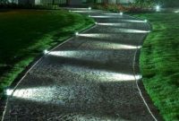 Front yard exterior design with beautiful garden lights 01