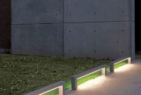 Front yard exterior design with beautiful garden lights 02