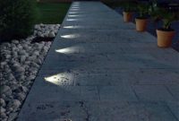 Front yard exterior design with beautiful garden lights 03
