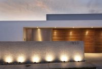 Front yard exterior design with beautiful garden lights 05