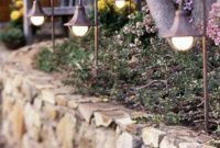 Front yard exterior design with beautiful garden lights 22