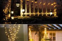 Front yard exterior design with beautiful garden lights 23