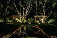 Front yard exterior design with beautiful garden lights 24