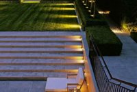 Front yard exterior design with beautiful garden lights 38