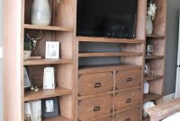 Wooden cabinet design ideas for book diy that you can make in your home 04