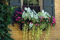 Exterior decoration ideas with flower in window 04