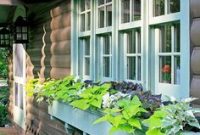 Exterior decoration ideas with flower in window 06