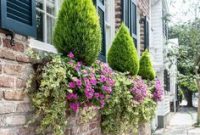 Exterior decoration ideas with flower in window 16