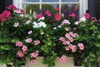 Exterior decoration ideas with flower in window 27