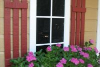 Exterior decoration ideas with flower in window 36
