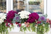 Exterior decoration ideas with flower in window 38