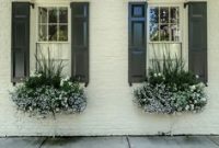 Exterior decoration ideas with flower in window 47