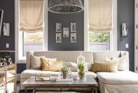 Living room gray wall color design ideas 17